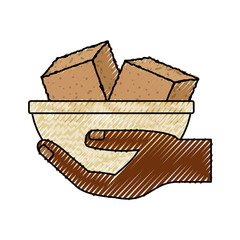 Ground cube isolated icon vector illustration graphic design