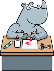 Cartoon Rhino Crafts