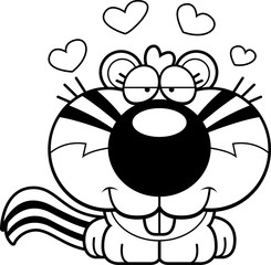 Cartoon Chipmunk Love