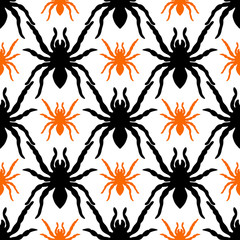 seamless pattern with tarantula