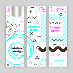 Mempis banner set, color