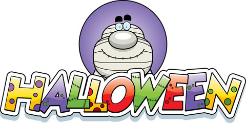 Cartoon Mummy Halloween Graphic