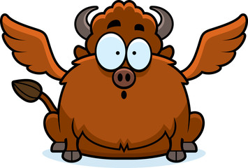 Surprised Cartoon Buffalo Wings