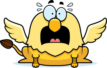 Scared Cartoon Griffin