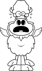 Scared Cartoon Buffalo Wings
