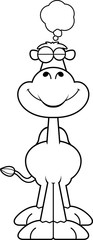 Fototapeta premium Cartoon Camel Dreaming