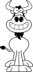 Happy Cartoon Wildebeest