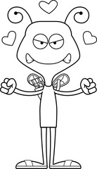 Cartoon Angry Cupid Bee