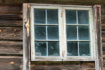 Obraz na płótnie Canvas Barn-Window-Norway
