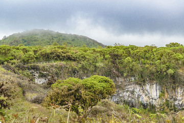 Obraz premium Volcano Depression, Galapagos, Ecuador