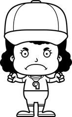 Cartoon Angry Coach Girl
