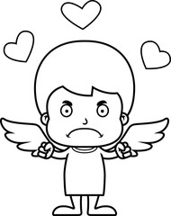 Cartoon Angry Cupid Boy