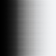 Halftone dots on white background