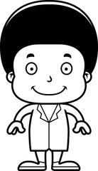Obraz premium Cartoon Smiling Doctor Boy