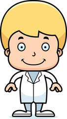 Cartoon Smiling Doctor Boy