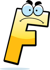 Angry Cartoon Letter F