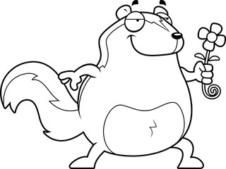 Cartoon Skunk Flower
