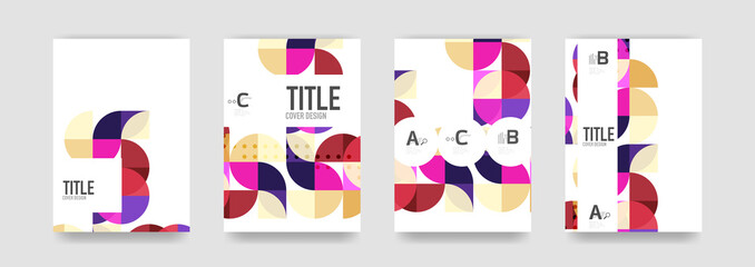 Set of brochure cover templates