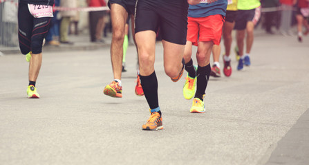Fototapeta premium Marathon Läufer