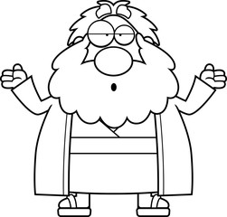 Confused Cartoon Moses