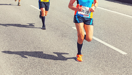 Obraz premium Marathon Läufer