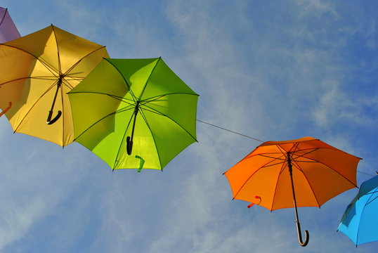 Kolorowe parasolki