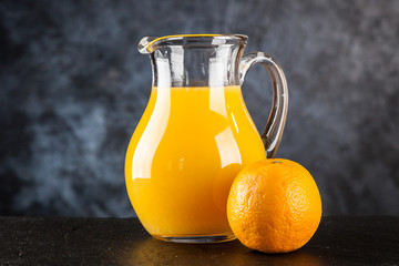 Jar of orange juice