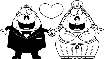Cartoon Zombie Wedding