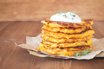 Butternut squash fritters