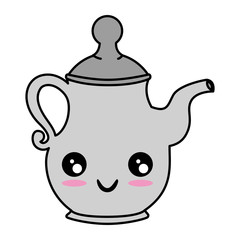 Cute teapot kitchenware kawaii cute cartoon