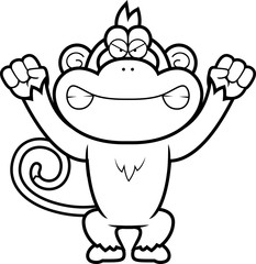 Angry Cartoon Monkey