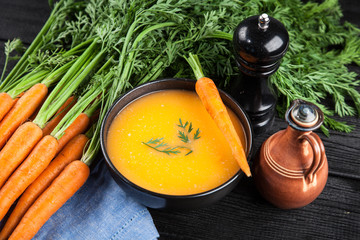 Carrot cream soup