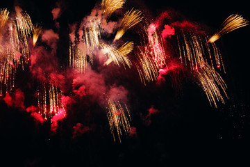 Amazing colorful fireworks