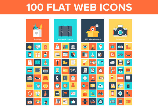 Colorful Square Icon Pack 1