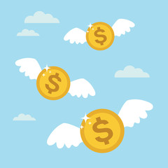 Flying money