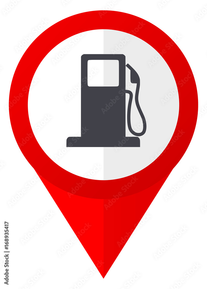 Fototapete Petrol red web pointer icon. Webdesign button on white background.