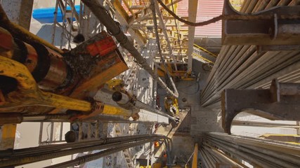 Top Drive System and Derrick of Oil Drilling Rig