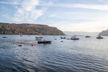 Fototapeta na wymiar Tobermory boats -- Scotland 
