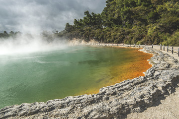 champagne pool, new zealand 