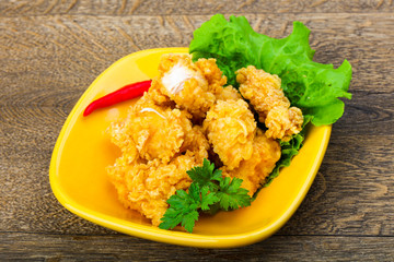 Crispy chicken nuggets