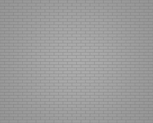 3D rendering grey brick wall