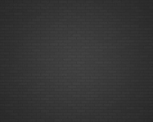 3D rendering black brick wall