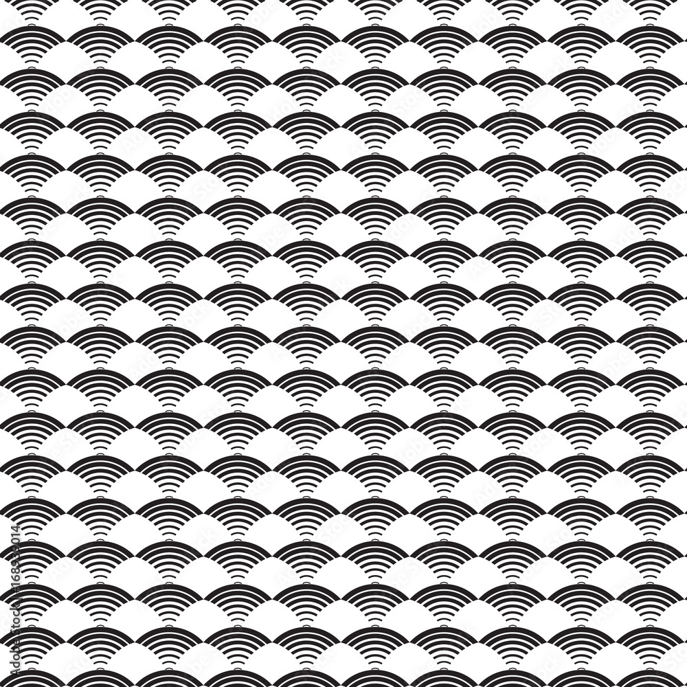 Poster seamless pattern of geometric scales. abstract seamless pattern. graphic ornament. vector regular te
