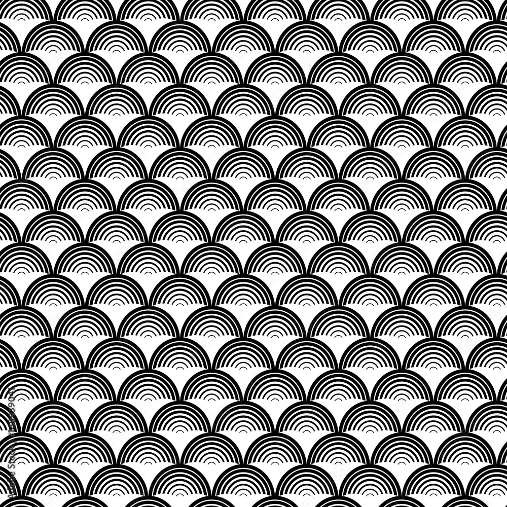 Poster seamless pattern of geometric scales. abstract seamless pattern. graphic ornament. vector regular te