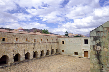 Fototapeta premium Big Patio in Monastery in Oaxaca