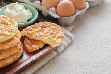 Cloud bread, Oopsie bread , Keto food, ketogenic diet, paleo, low carb high fat