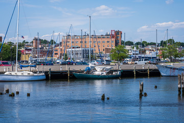 Obraz premium Fells Point/ Canton Waterfront in Baltimore, Maryland
