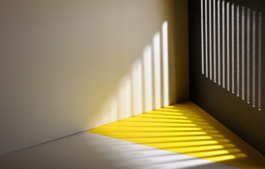 3d Model room with light and shadow