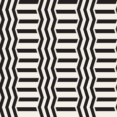 Vector seamless zigzag line pattern. Abstract stylish geometric background. Repeating lattice background