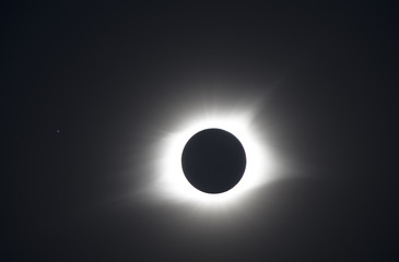 Totality phase of the 2017 Great American eclipse seen from Hopkinsville, Kentucky